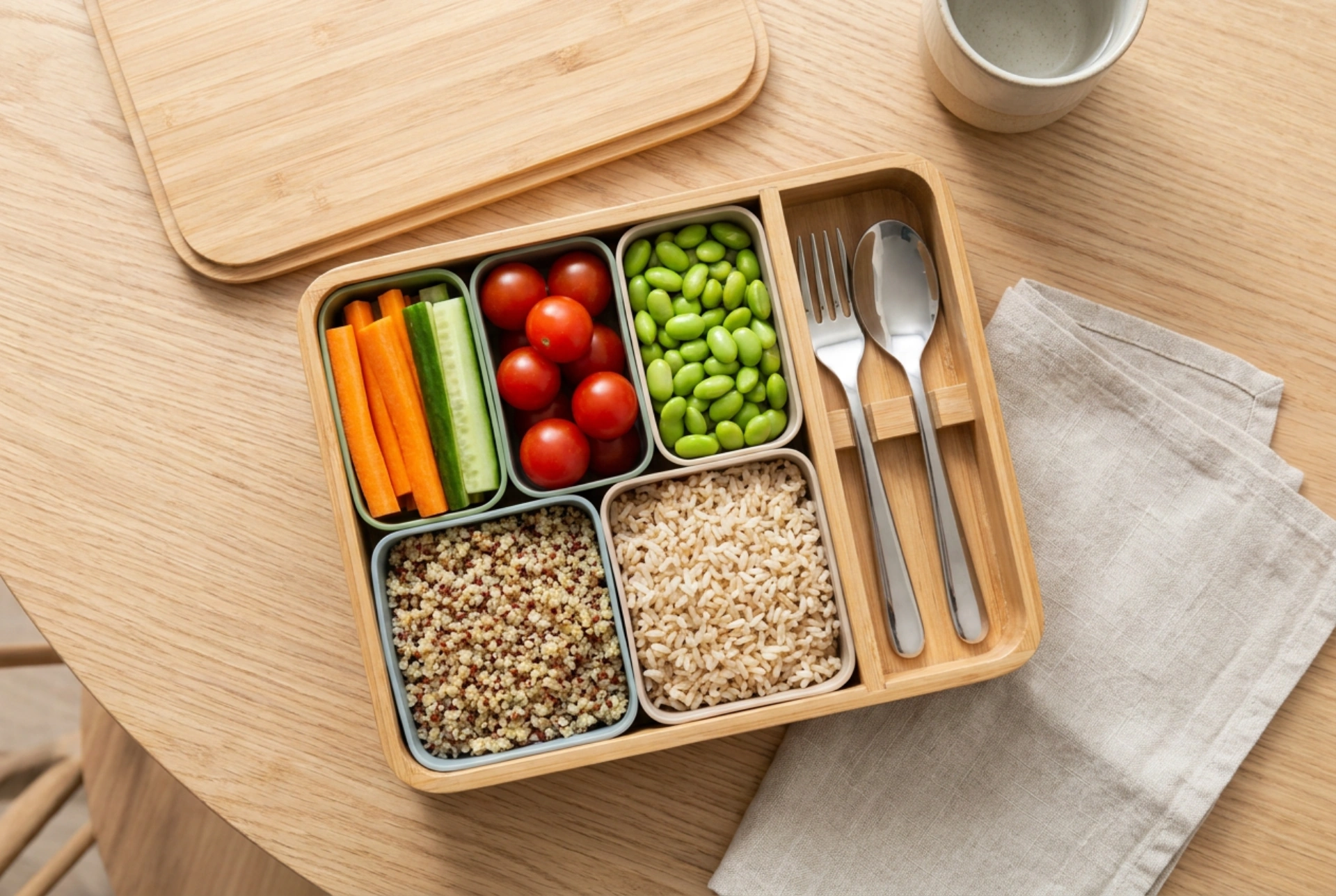 Jak udržovat čistotu a pořádek v lunch boxu s příbory