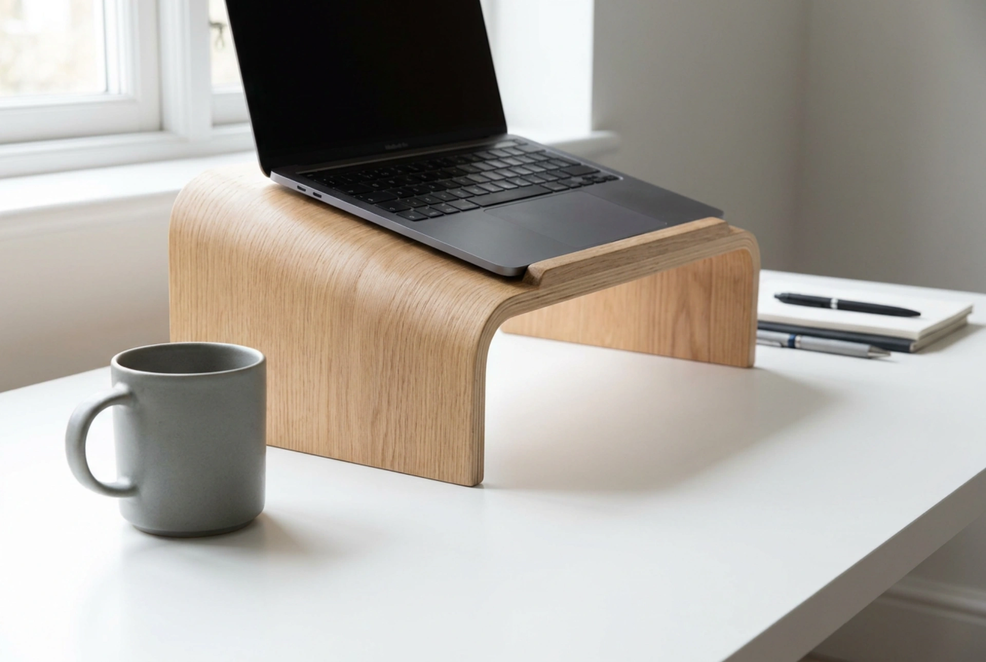 Dřevěný podstavec pod notebook a jeho vliv na stabilitu a chlazení počítače