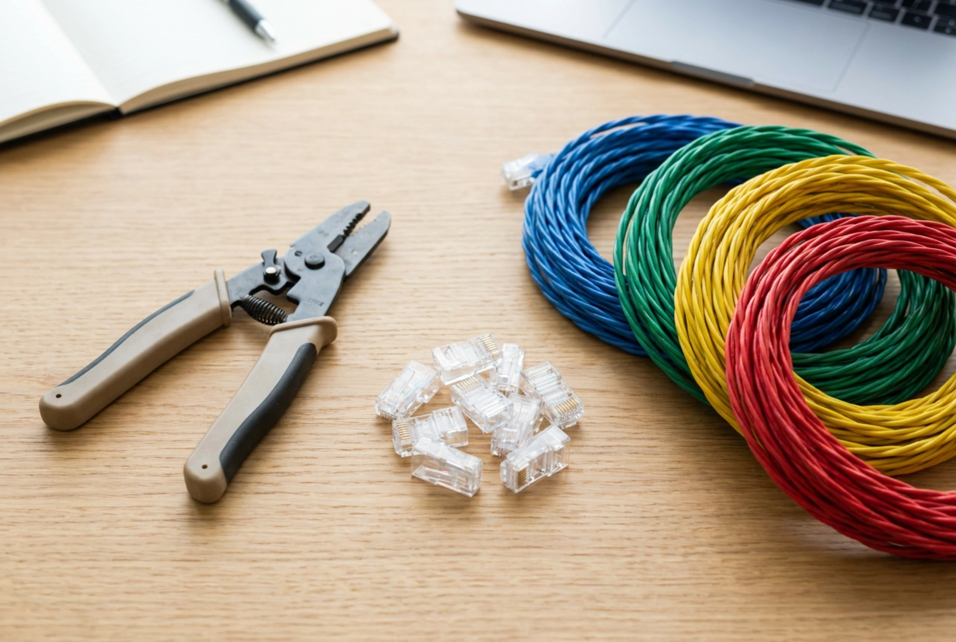 Jak správně krimpovat ethernetové kabely bez chyb v pořadí vodičů