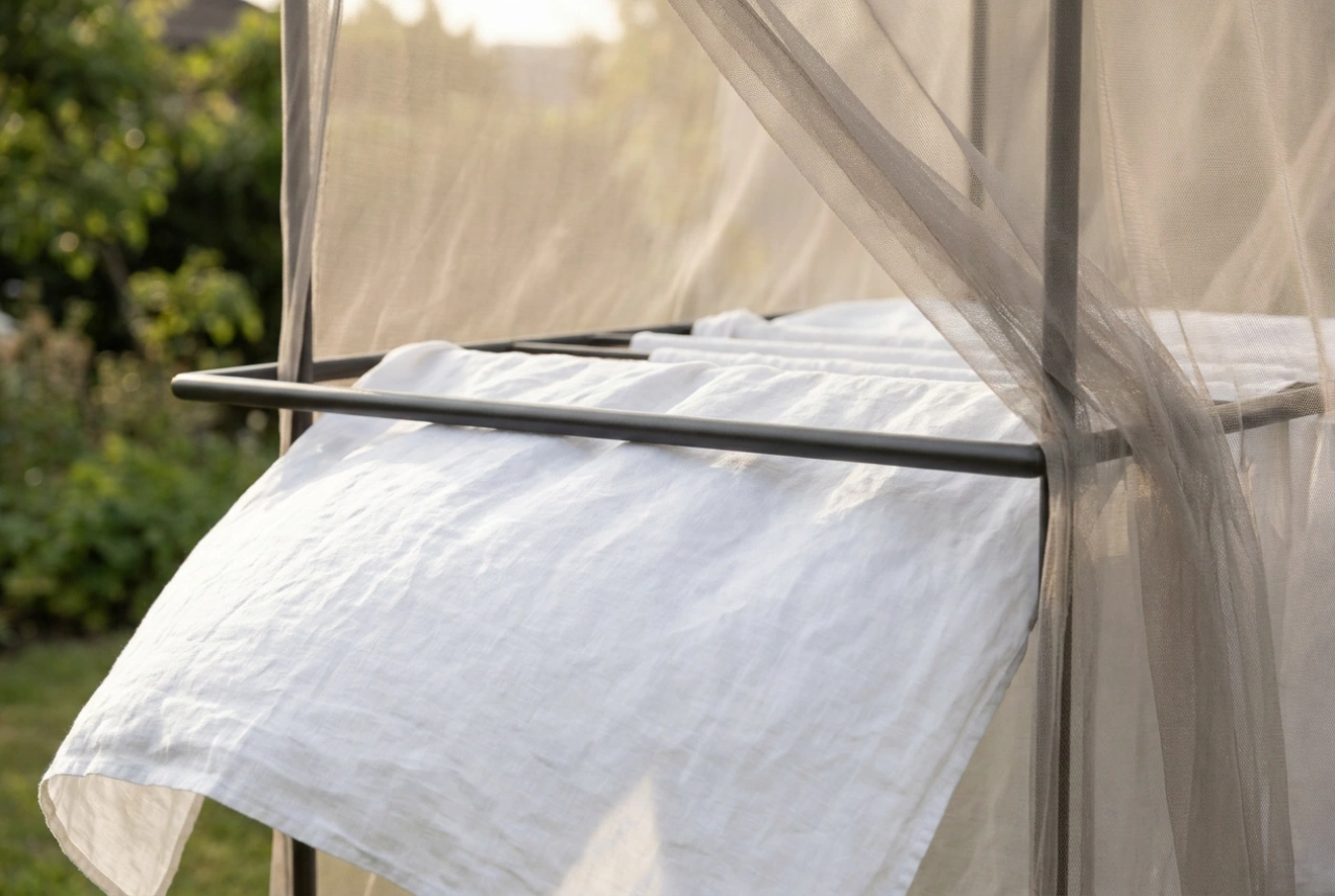Jak sušit prádlo venku a chránit textil před pyly